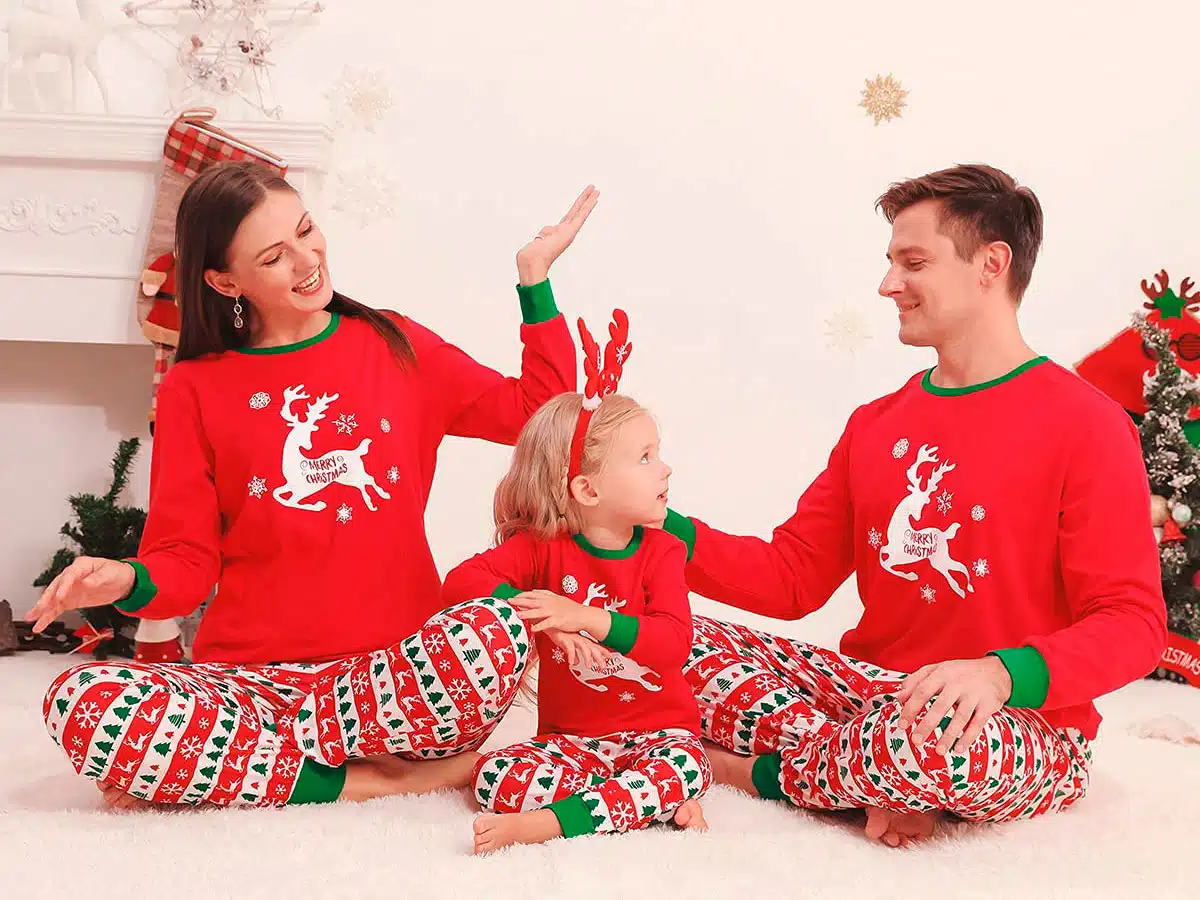 pijamas navidad familia