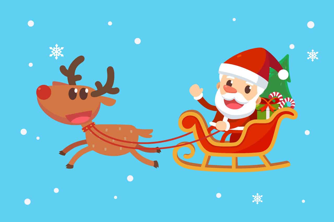 La historia de Rudolph: cuento de Navidad con actividades sobre el reno de la nariz roja