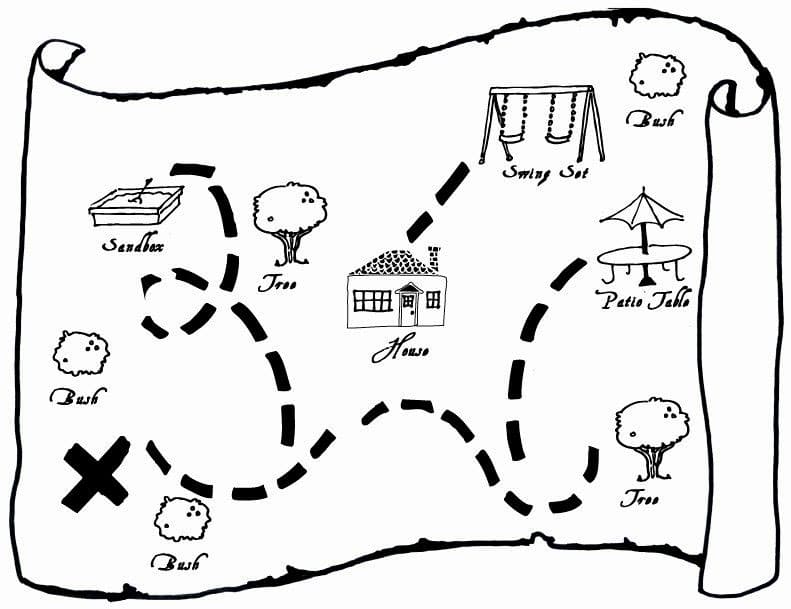 Mapa tesoro escondido