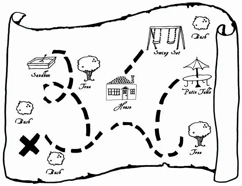 Mapa tesoro escondido