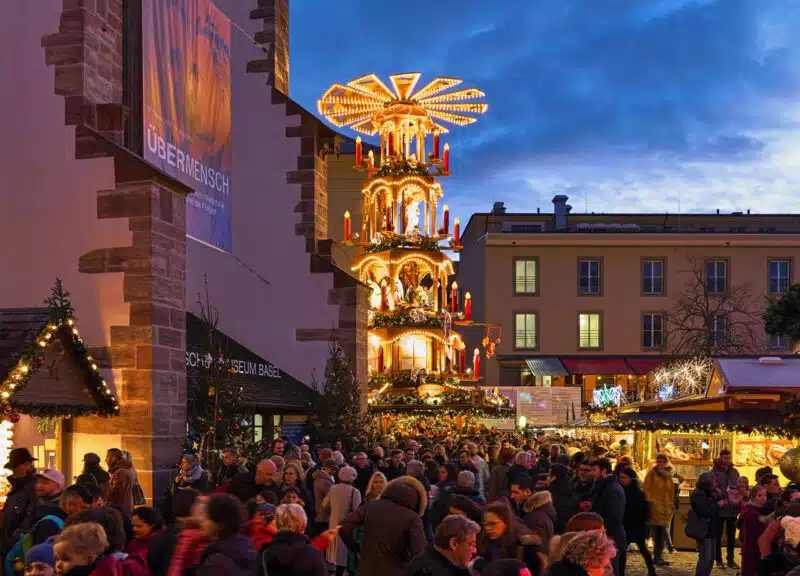 Mercadillo navideño de Basilea, en Suiza