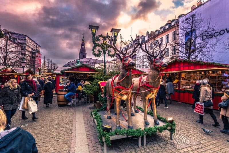 Mercado de Navidad en Copenhague, en Dinamarca