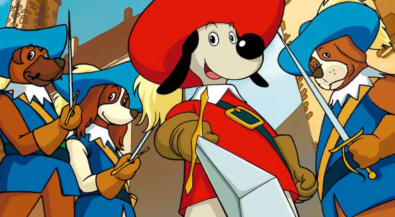 Serie dibujo animado D’Artacán y los tres mosqueperros 80s