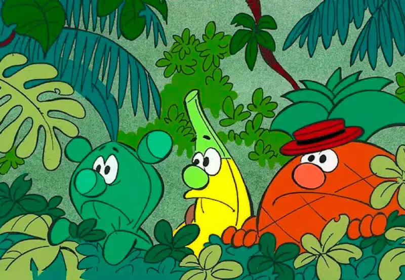 Serie dibujo animado Los Fruittis 90s