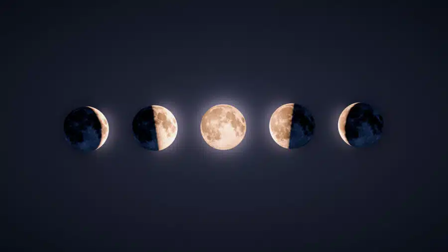 Fases de la Luna para niños