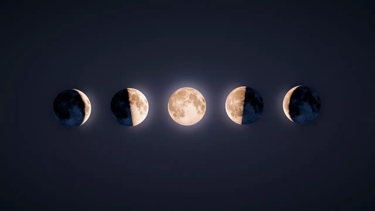 Fases de la Luna para niños