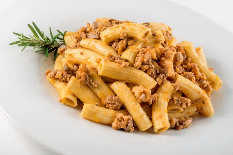 Salsa para pasta Ragú blanco con tres carnes