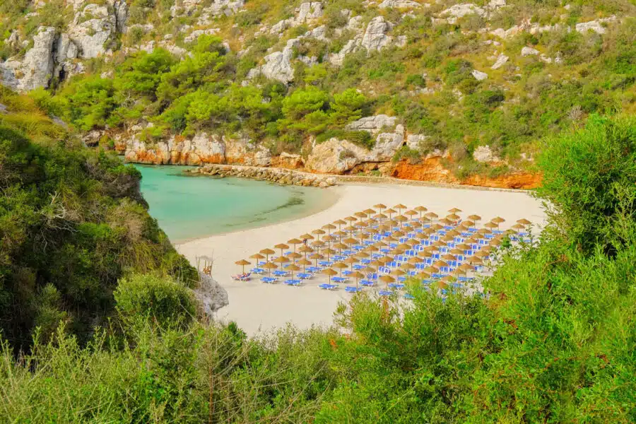 Cala en Porter, en Menorca