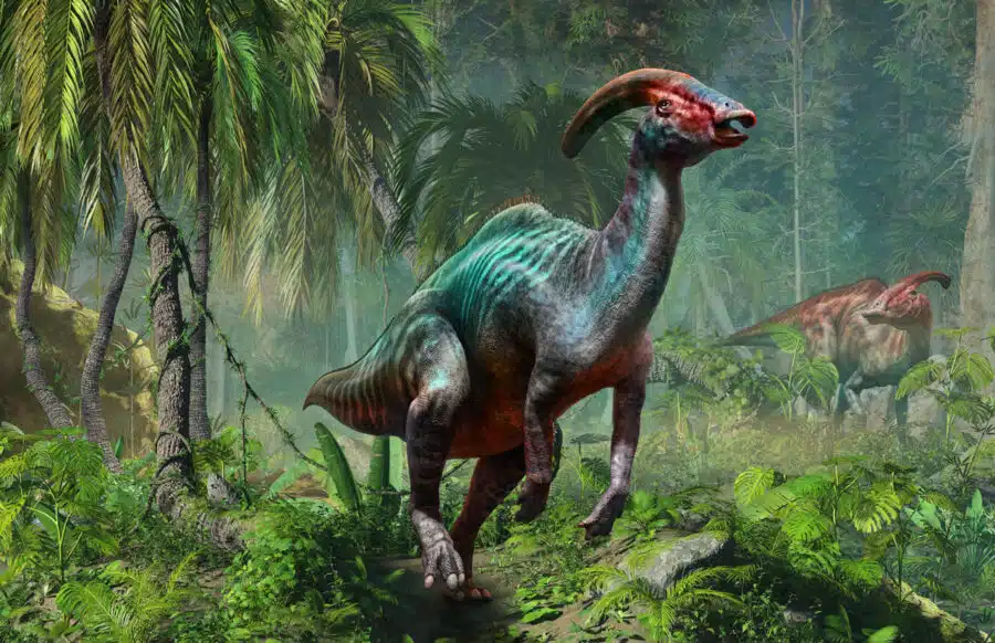 Dinosaurio Parasaurolophus