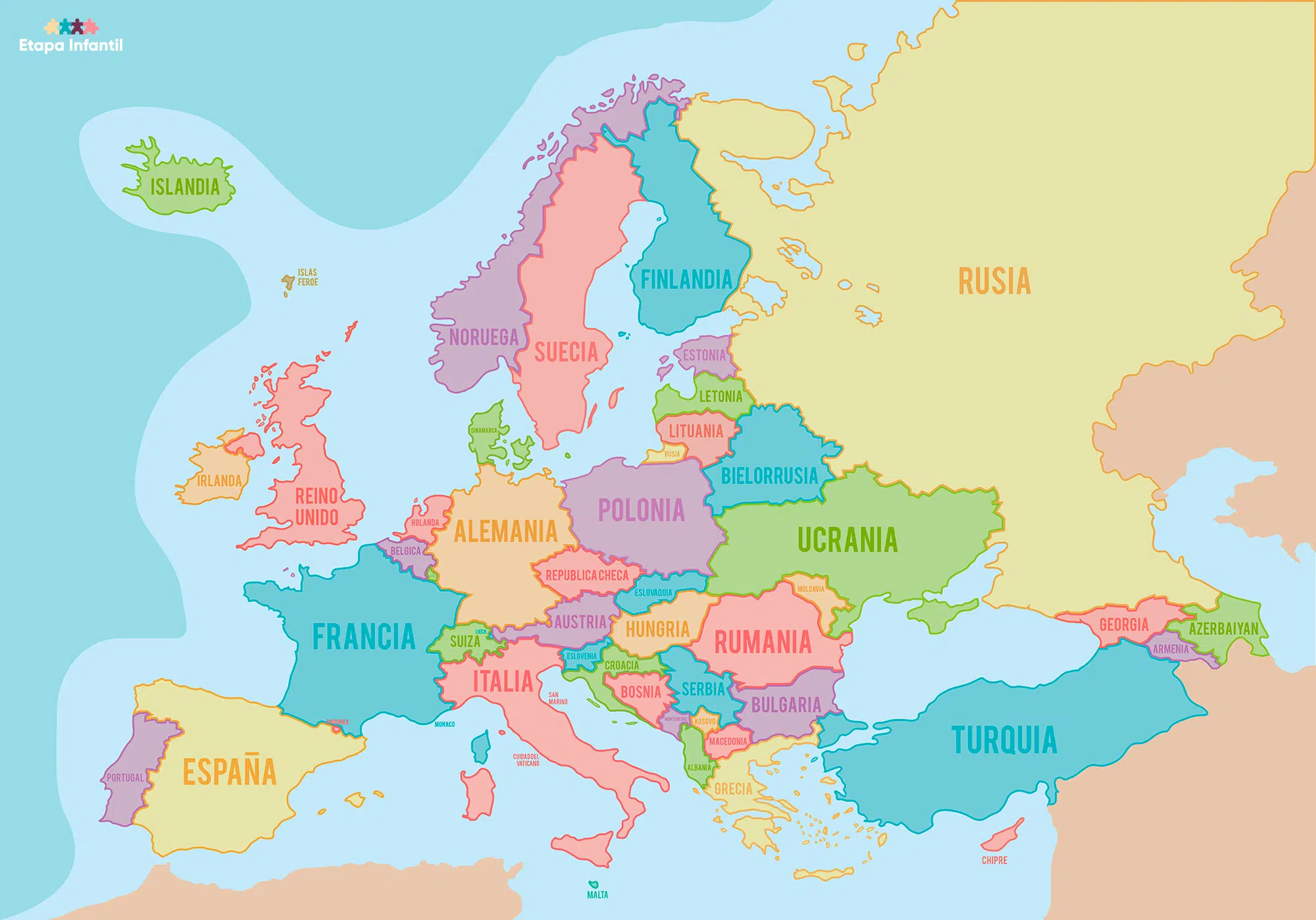Mapa De Europa Con Capitales Y Negro Cartograf a General Del Mundo Y