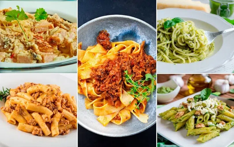 Las 5 mejores salsas para tus platos de pasta