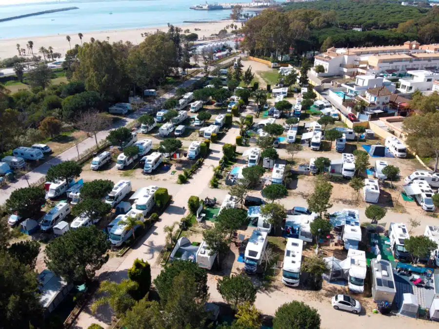 Camping Las Dunas, en Cádiz