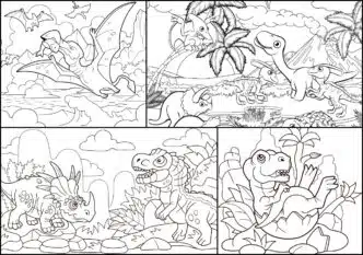 Dibujos para colorear dinosaurios