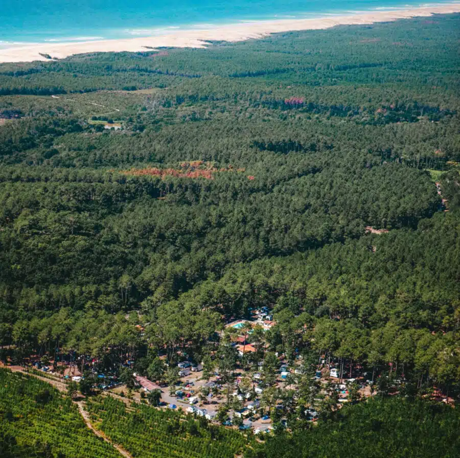 Camping Les Chevreuils, en Seignosse, Las Landas, Francia