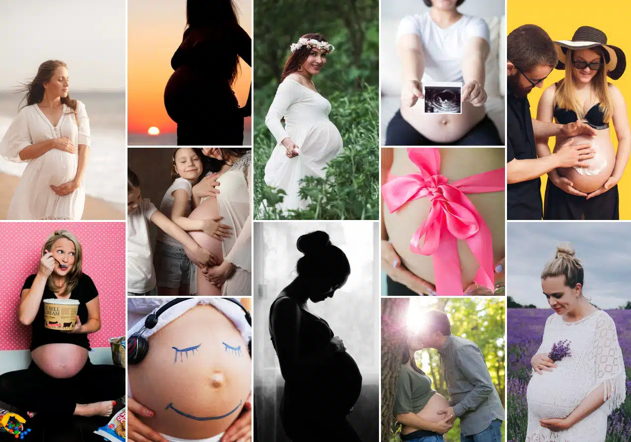 Ideas de fotos originales para hacerte durante el embarazo