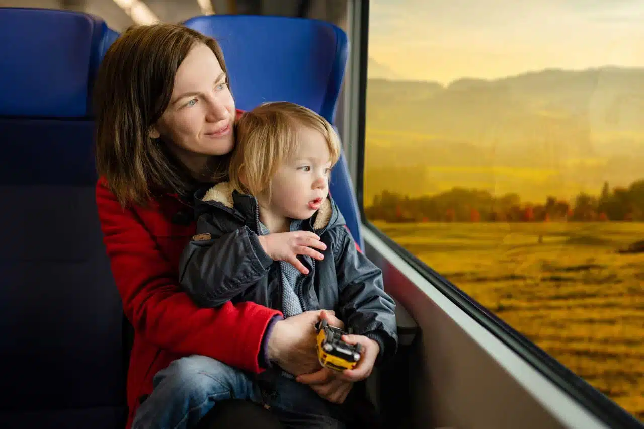 Viaje en tren con niños