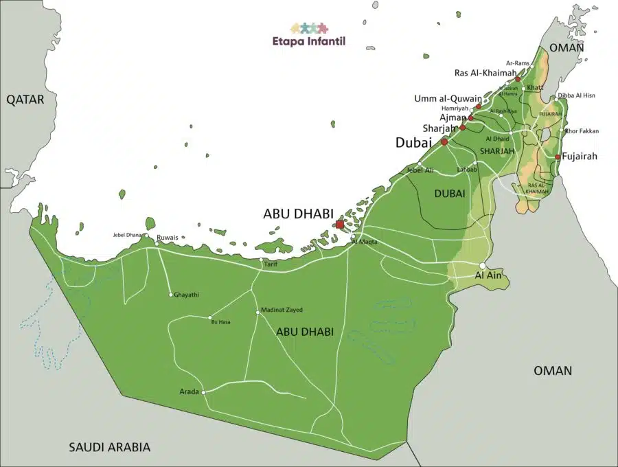 dubai mapa