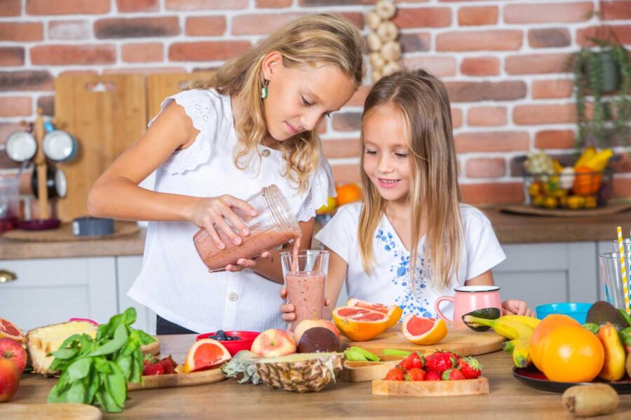 Batidos de frutas para niños